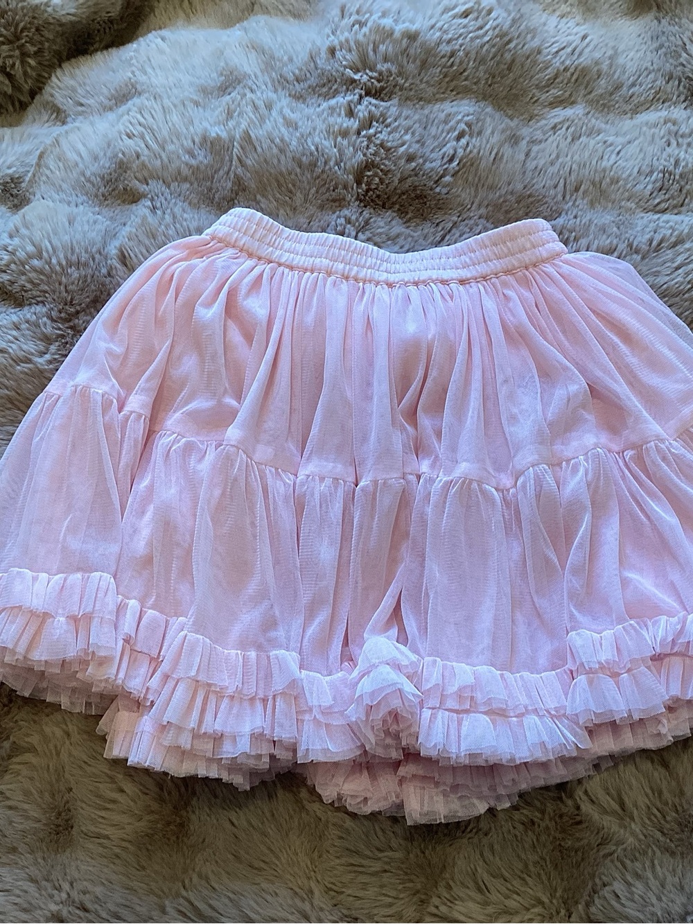 Boden Pink Tiered Tulle Skirt